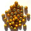 40 6mm Round Gold Miracle Beads